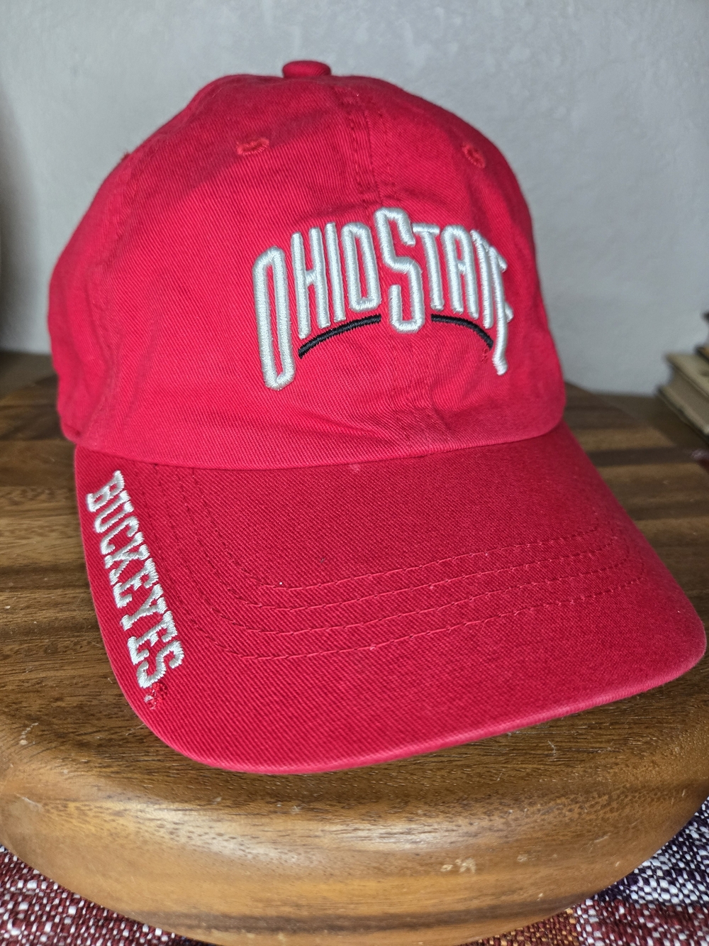 Ohio State Buckeyes Hat Cap Red Strapback Adjustable Embroidered NCAA Mens